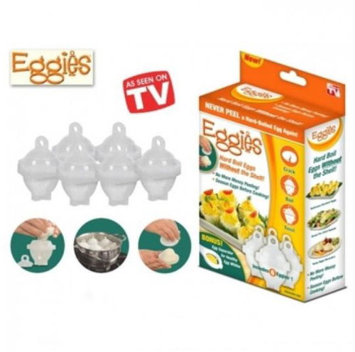 MDS Egg cooking containers 6 pcs - with spoon for separating the yolk - Egg Cooker - Main image