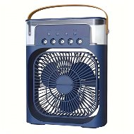 Verk 27034 Stolný mini ventilátor so zvlhčovačom vzduchu, RGB modrý - USB ventilátor