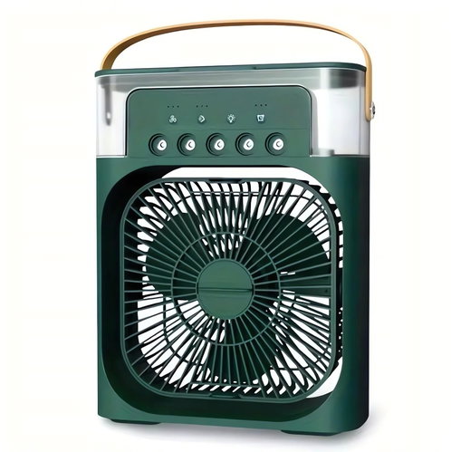 Verk 27034 Table mini fan with humidifier, RGB green - Fan - Main image
