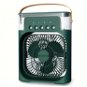 Verk 27034 Stolný mini ventilátor so zvlhčovačom vzduchu, RGB zelený - USB ventilátor