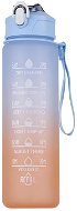 Foxter 2573 Fľaša na vodu s denným pitným režimom 1 000 ml oranžovo-modrá - Fľaša na vodu