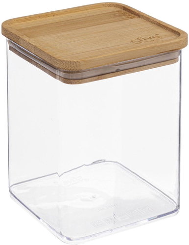 5five Simply Smart Bulk Food Container Eske, bamboo lid, 1l - Storage Jar - Main image