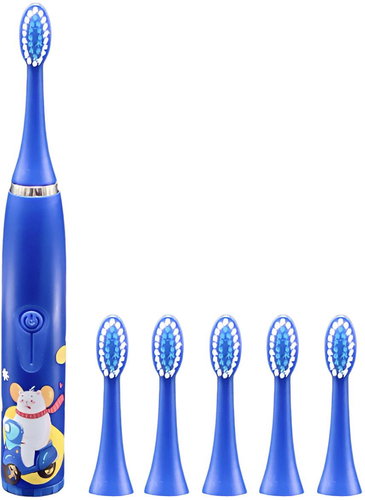 For Kids Kids electric toothbrush with attachments Bear on a motorbike - Electric Toothbrush - Main image