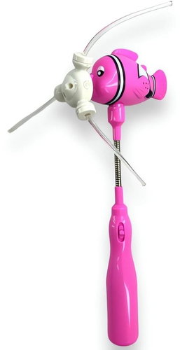 GGV Fan with lights and music in Nemo motif, pink - Fan - Main image