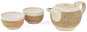Oriental Keramická čajová souprava Thai Nguyen písková praskaná - Čajová súprava