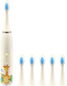 For Kids Dětský elektrický kartáček na zuby s nástavci Žirafa - Electric Toothbrush