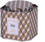 DOCHTMANN Tea box golden grey 10 × 10 × 10 cm - Storage Jar