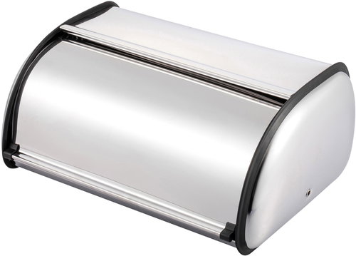 DOCHTMANN Silver plastic bread bin medium - Breadbox - Main image