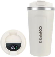 Pronett XJ5295 Termohrnek s teploměrem LCD, 380 ml bílý - Termohrnek