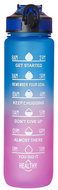Foxter 2573 Water bottle with daily drinking regime 1000 ml blue-pink - Drinking Bottle