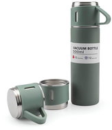 AFF 4159 Thermos 500 ml + mug 3 pcs in gift box, green - Thermos
