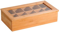 Kesper Tea organizer 10 compartments, 36 × 20 × 9 cm, bamboo - Tea Storage Box