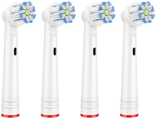 KOMA NK16 Replacement heads compatible with Braun Oral-B Sensi Ultrathin toothbrushes, 4 pcs - Toothbrush Replacement Head - Main image
