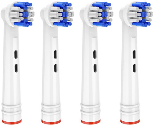 KOMA NK15 Replacement heads compatible with Braun Oral-B Precision Clean brushes, 4 pcs - Toothbrush Replacement Head - Main image