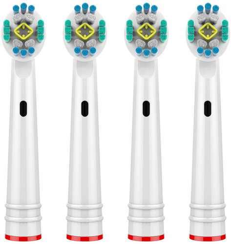 KOMA NK14 Replacement heads compatible with Braun Oral-B 3D White toothbrushes, 4 pcs - Toothbrush Replacement Head - Main image