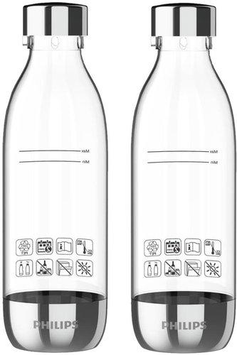 Philips Karbonisierungsflasche ADD919P2, 0,5 l (für ADD5962BK) 2 Stück - Wassersprudler - Hauptbild