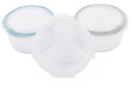 Bo Jungle Glass bowls with lids B-Glass Bowls 280 ml White/Grey/Blue - Food Container Set