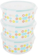Badabulle Misky s víčky a klipy 500 ml 3 ks - Food Container Set