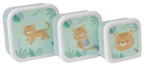 Saro Baby Snack bowl set 3 pcs Hunter Mint - Food Container Set - Main image