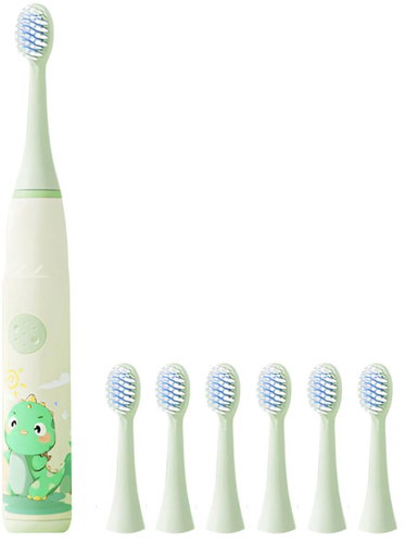 For Kids Children's electric toothbrush with attachments - Dinosaur - Electric Toothbrush - Main image