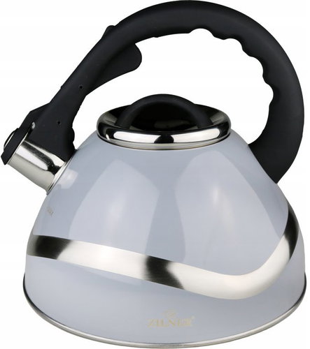 Zilner Steel kettle with silicone handle 3 l, grey - Hot Water Kettle - Main image