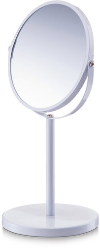 ZELLER Cosmetic mirror table white diameter 17 cm, height 35 cm - Makeup Mirror - Main image