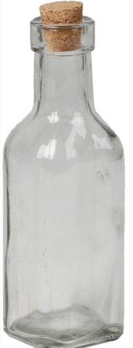 DOCHTMANN Glass bottle with cork lid 180 ml - Liquor Bottle - Main image