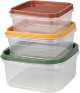 DOCHTMANN Set of square food jars 3 pcs - Food Container Set