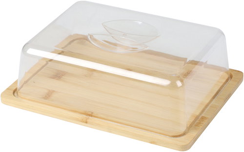 DOCHTMANN Butter box bamboo, plastic 24 × 7 × 18 cm - Storage Jar - Main image