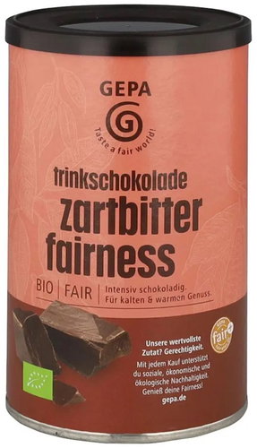 Gepa BIO bitter soluble chocolate 250 g - Instant Hot Drink Mix - Main image