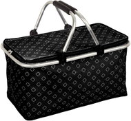 KESPER Foldable shopping basket, picnic black 48 × 28 × 25 cm - Picnic Basket