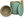Ceramic tea cup "All-In-One" with filter - 3-piece set, 230 ml, green