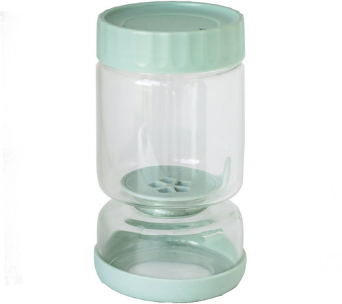 Pebbly PKV-086 Pickle jar with drip tray, 900 ml - Storage Jar - Main image