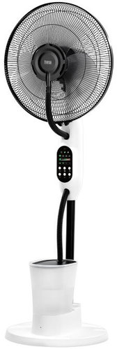 Teesa TSA8067 Stand fan with misting function, 75 W, white-black - Fan - Main image