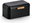 Black metal bread bin 30,5 × 20 × 15 cm
