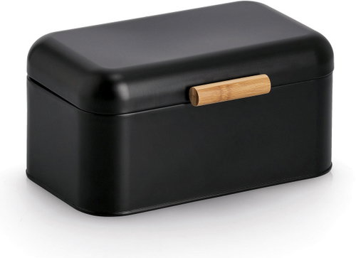 ZELLER Black metal bread bin 30,5 × 20 × 15 cm - Breadbox - Main image