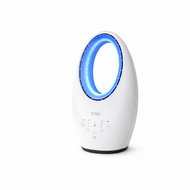 Verk 24655 Bezlopatkový sloupový ventilátor 60 W, LED podsvícení, dálkové ovládání, bílý - Fan