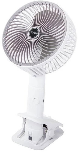 Verk 27027 Wireless folding fan with clip white - Fan - Main image