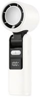 Verk 27703 Portable fan with display and LED flashlight, USB, 199 speeds, white - Fan