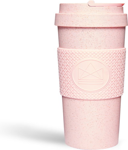 Neon Kactus Eco-Friendly Thermal Mug, 450ml, Pink - Thermal Mug - Main image