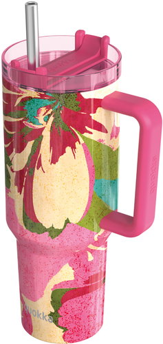 Quokka Stream with Straw 1200ml, Pink Flambe - Thermal Mug - Main image