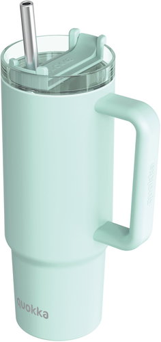 Quokka Stream with Straw 950ml, Turquoise - Thermal Mug - Main image
