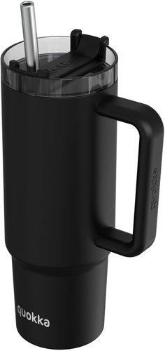 Quokka Thermal Mug Vibe with Straw, 880ml, Black - Thermal Mug - Main image
