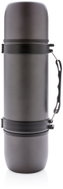 Swiss Peak Outdoorová termoska s ramenním popruhem, 700 ml, šedá - Thermos