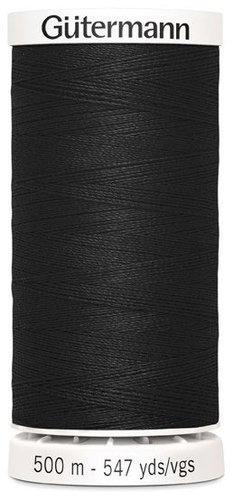 Gütermann Polyesterová šicí niť 500 m, černá, univerzální - Sewing Thread - Main image