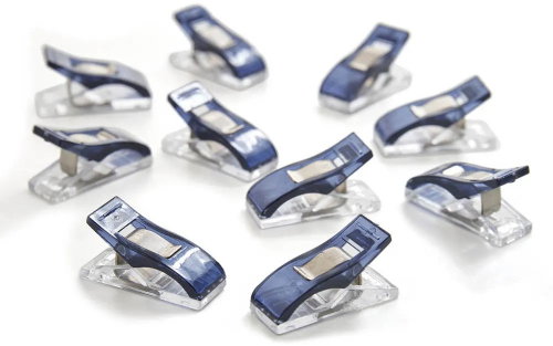 Hobby Gift Fixing Clips 30pcs, Fabric Clips Woodblock Floral - Sewing Machine Accessory - Main image