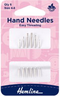 Hemline Jehly ruční s očkem pro snadné navlékání, vel. 4–8, 6 ks - Sewing Machine Accessory