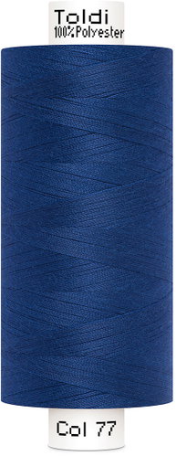 Gütermann Šicí nit Toldi 100 % PES 1000 m, modrá královská - Sewing Thread - Main image