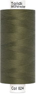 Gütermann Šicí nit Toldi 100 % PES 1000 m, zelená khaki - Sewing Thread