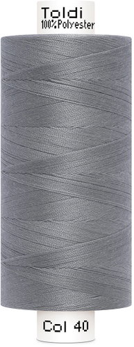 Gütermann Šicí nit Toldi 100 % PES 1000 m, šedá - Sewing Thread - Main image